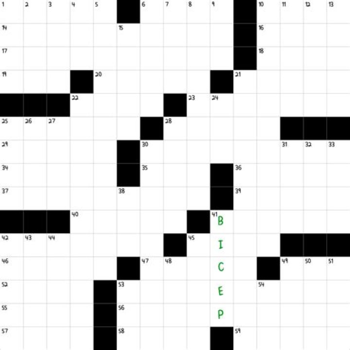 Curling target Crossword Clue