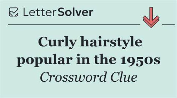Curly hairstyle, for short Crossword Clue