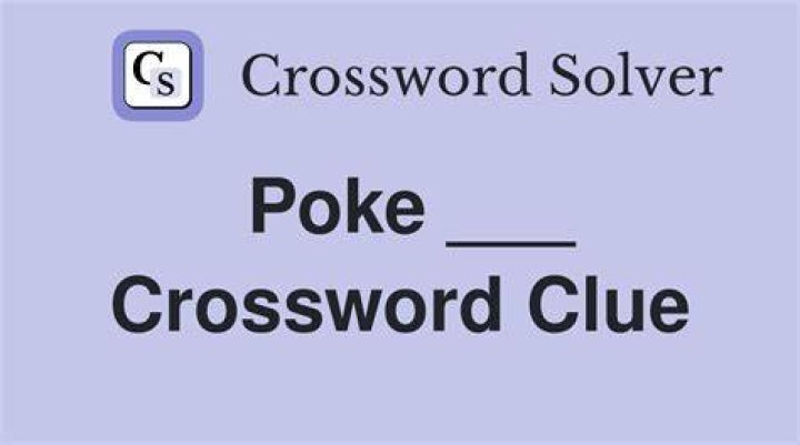 Cutesy sound that may accompany a poke Crossword Clue