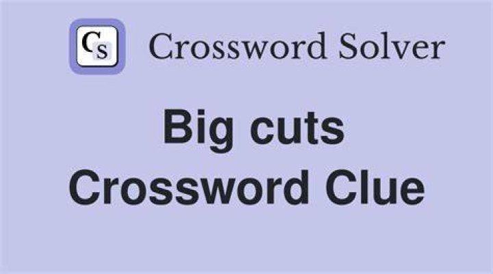 Cuts, maybe Crossword Clue