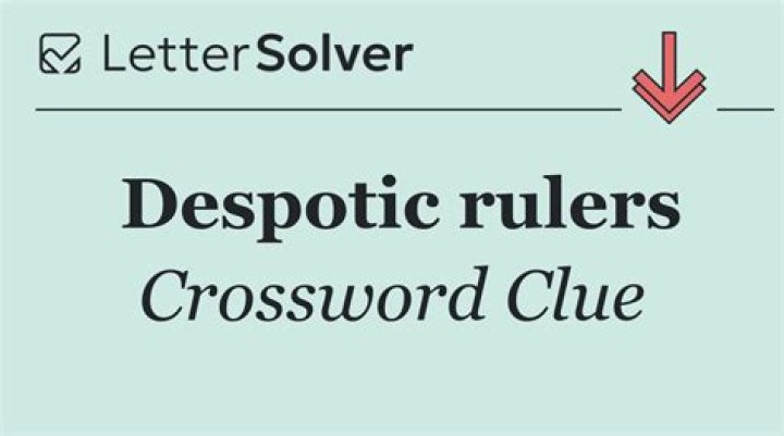 Despotic boss Crossword Clue