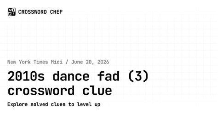 Does a fad 2010s dance Crossword Clue