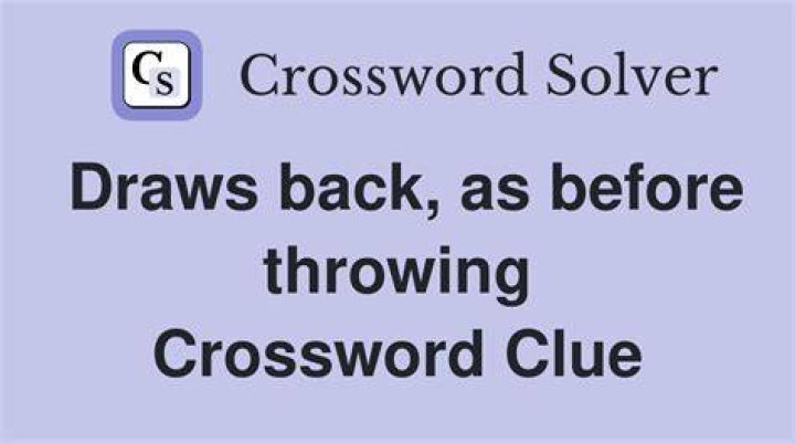 Draws back Crossword Clue