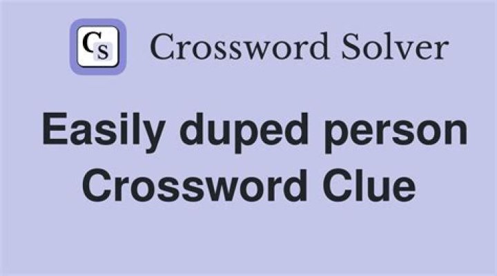 Duped Crossword Clue