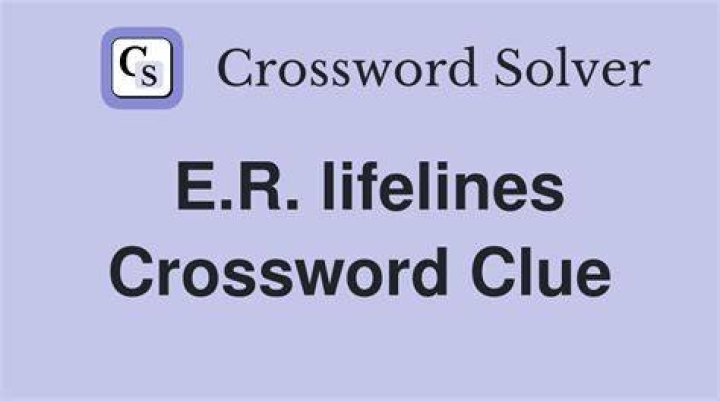 E.R. inserts Crossword Clue