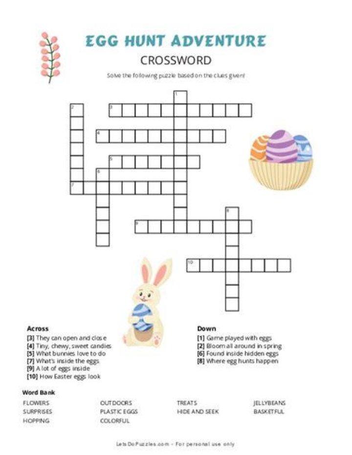 Easter egg colorers Crossword Clue