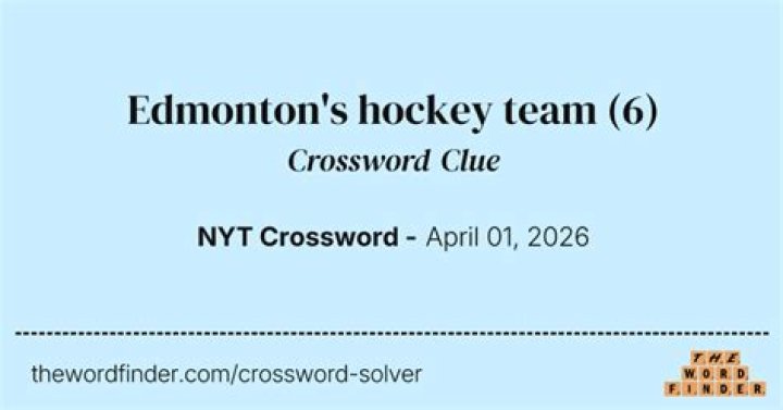 Edmonton’s hockey team Crossword Clue