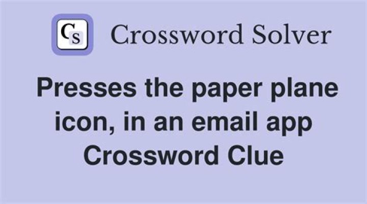 Email action with a paper clip icon Crossword Clue