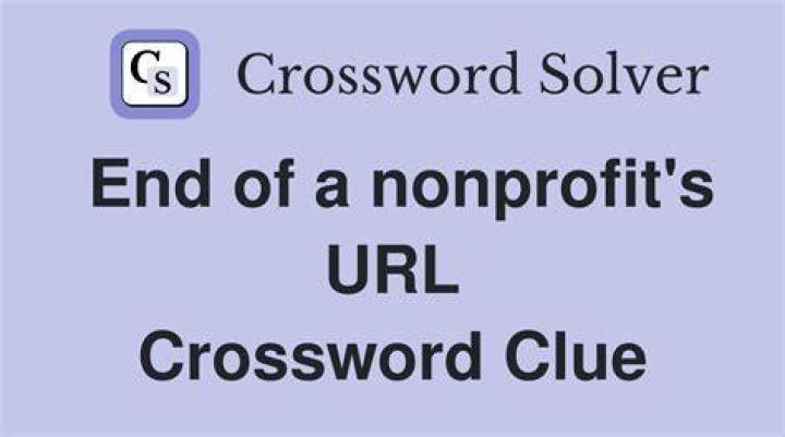 End of a nonprofit, maybe Crossword Clue