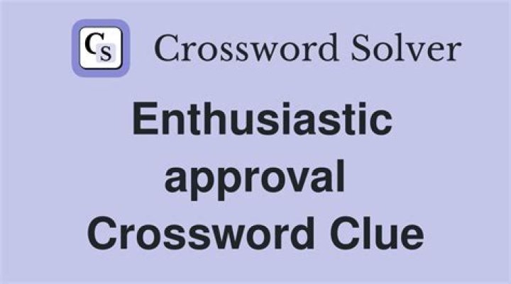 Enthusiastic approval in a text Crossword Clue