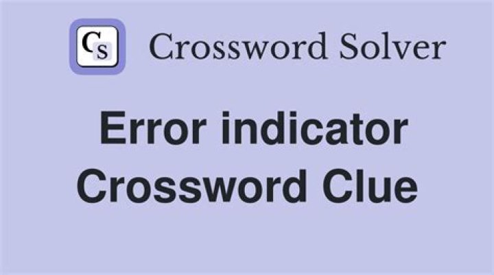 Error indicator in a quotation Crossword Clue