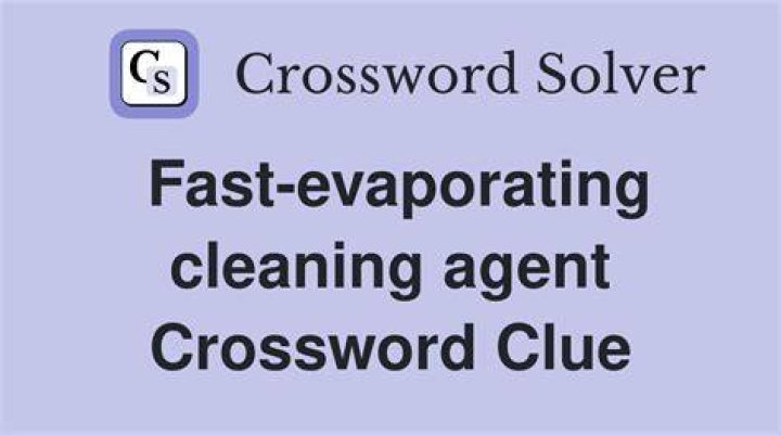 Evaporating Crossword Clue