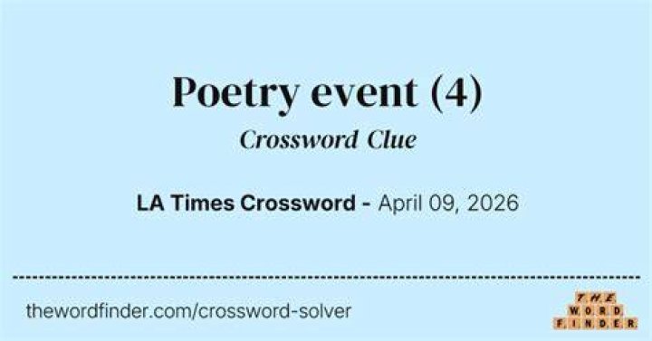 Event that might include poetry, but not pros? Crossword Clue