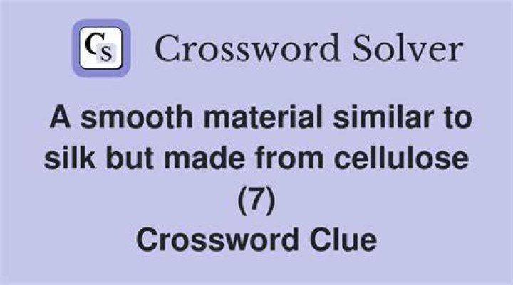 Fabric made from cellulose Crossword Clue