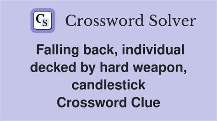 Falling hard? Crossword Clue