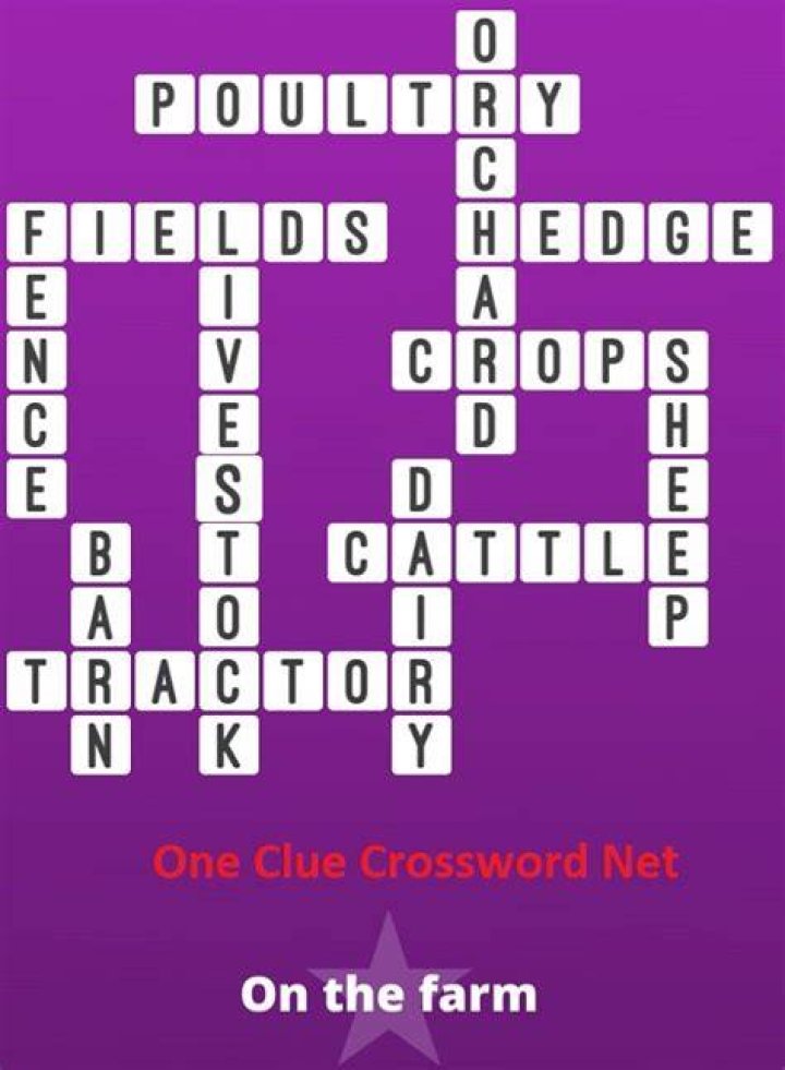 Farm connector Crossword Clue