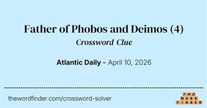 Father of Deimos and Phobos Crossword Clue