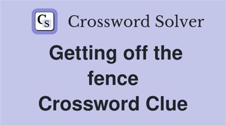 Fence in Crossword Clue