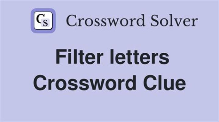 Filter (through) Crossword Clue