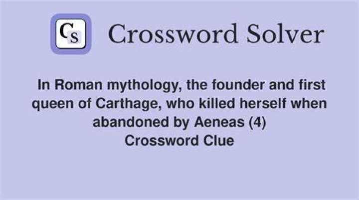 First queen of Carthage Crossword Clue
