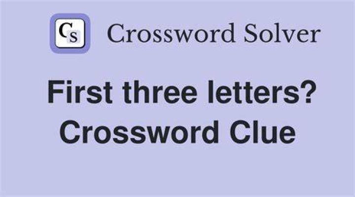 Fittingly, the first three letters of 32-Across Crossword Clue