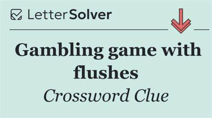 Flushes, e.g., in poker Crossword Clue