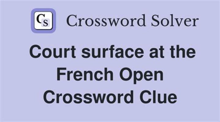 French open activity, for short? Crossword Clue