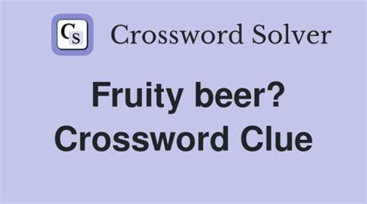 Fruity cooler Crossword Clue