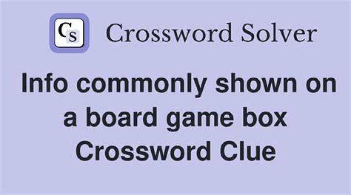 Game box info Crossword Clue