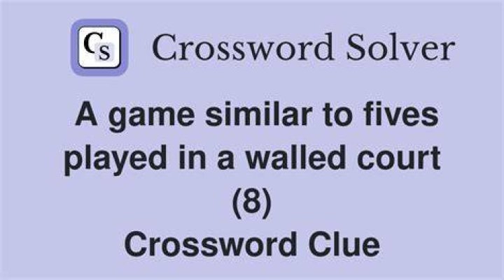 Game played on a 90-foot-long court Crossword Clue