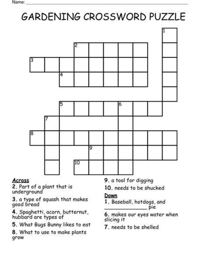 Garden activity Crossword Clue