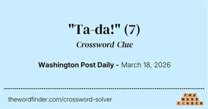 Gave a “ta-da” moment Crossword Clue