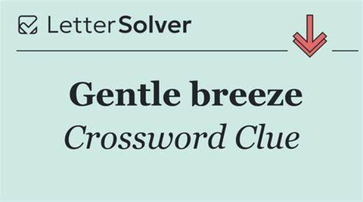 Gentle breeze Crossword Clue