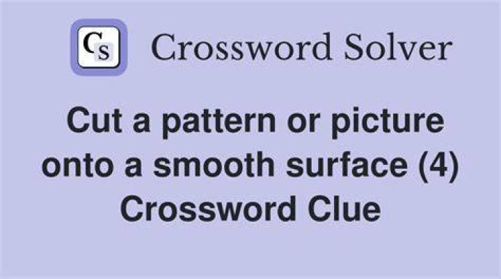 Give a smooth surface Crossword Clue