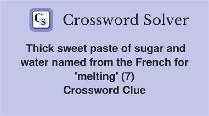 Glace after melting Crossword Clue