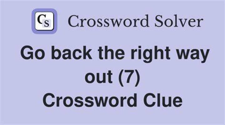 Go back (on) Crossword Clue