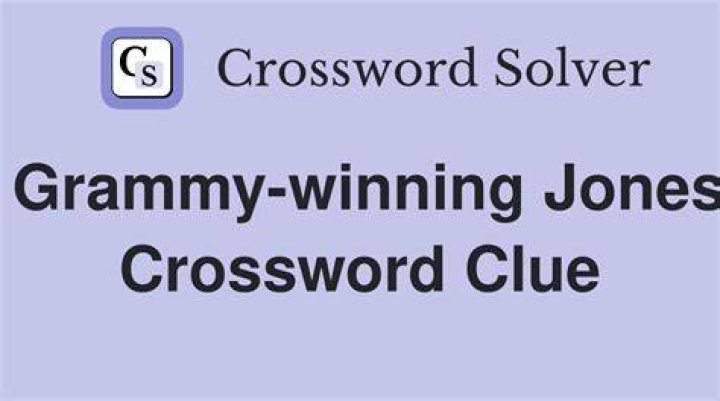 *Grammy-winning Jones Crossword Clue