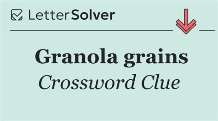 Granola bit Crossword Clue
