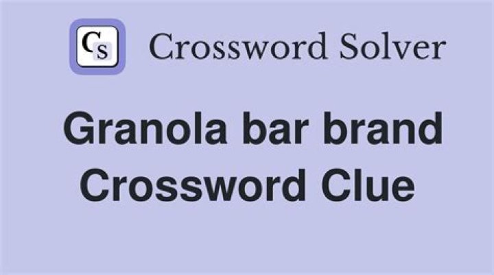 Granola treat Crossword Clue