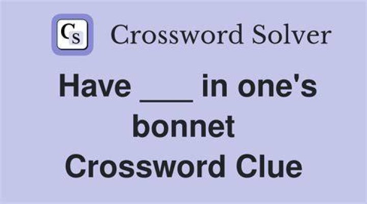 Have ___ in one’s bonnet Crossword Clue
