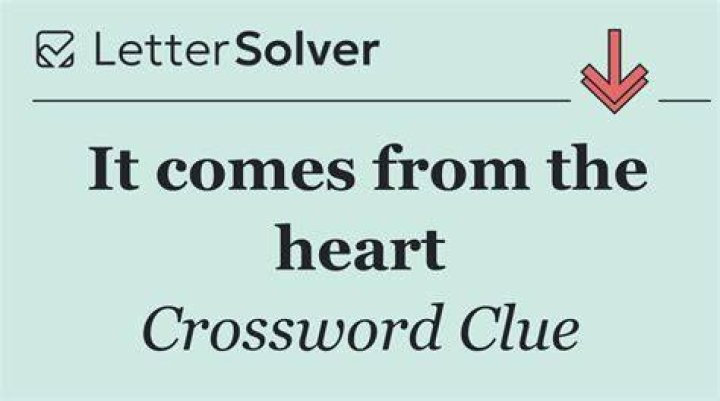 Heart-to-heart, maybe Crossword Clue