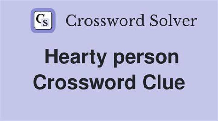 Hearty har-hars Crossword Clue