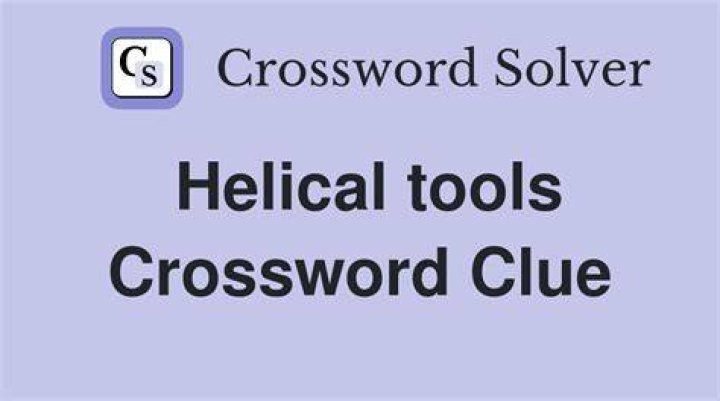 Helical bit Crossword Clue