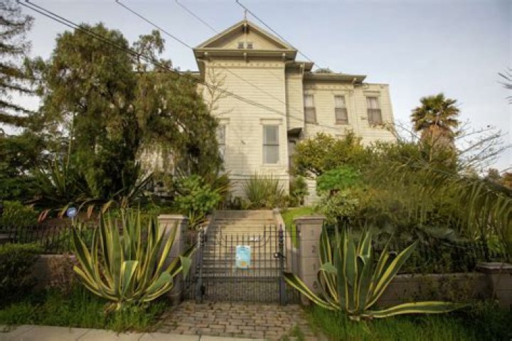 Historic Bay Area neighborhood with a 600-square-foot rainbow flag Crossword Clue