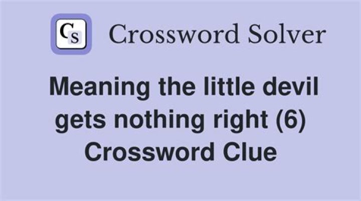 Home for The Devil Crossword Clue