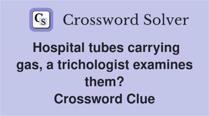 Hospital tube Crossword Clue