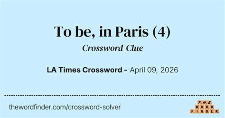 Hot time in Paris Crossword Clue