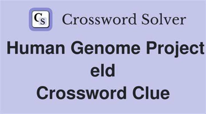 Human Genome Project org. Crossword Clue
