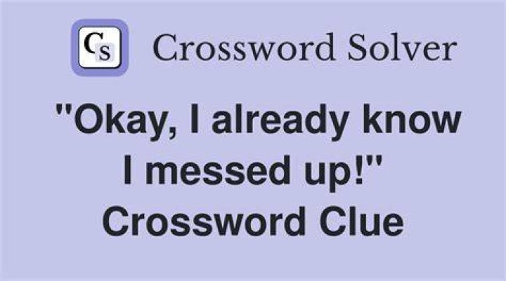 “I already know her” Crossword Clue