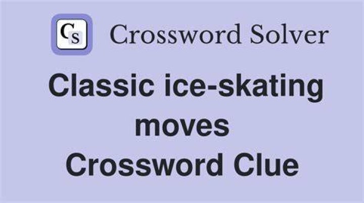 Ice skating maneuver Crossword Clue